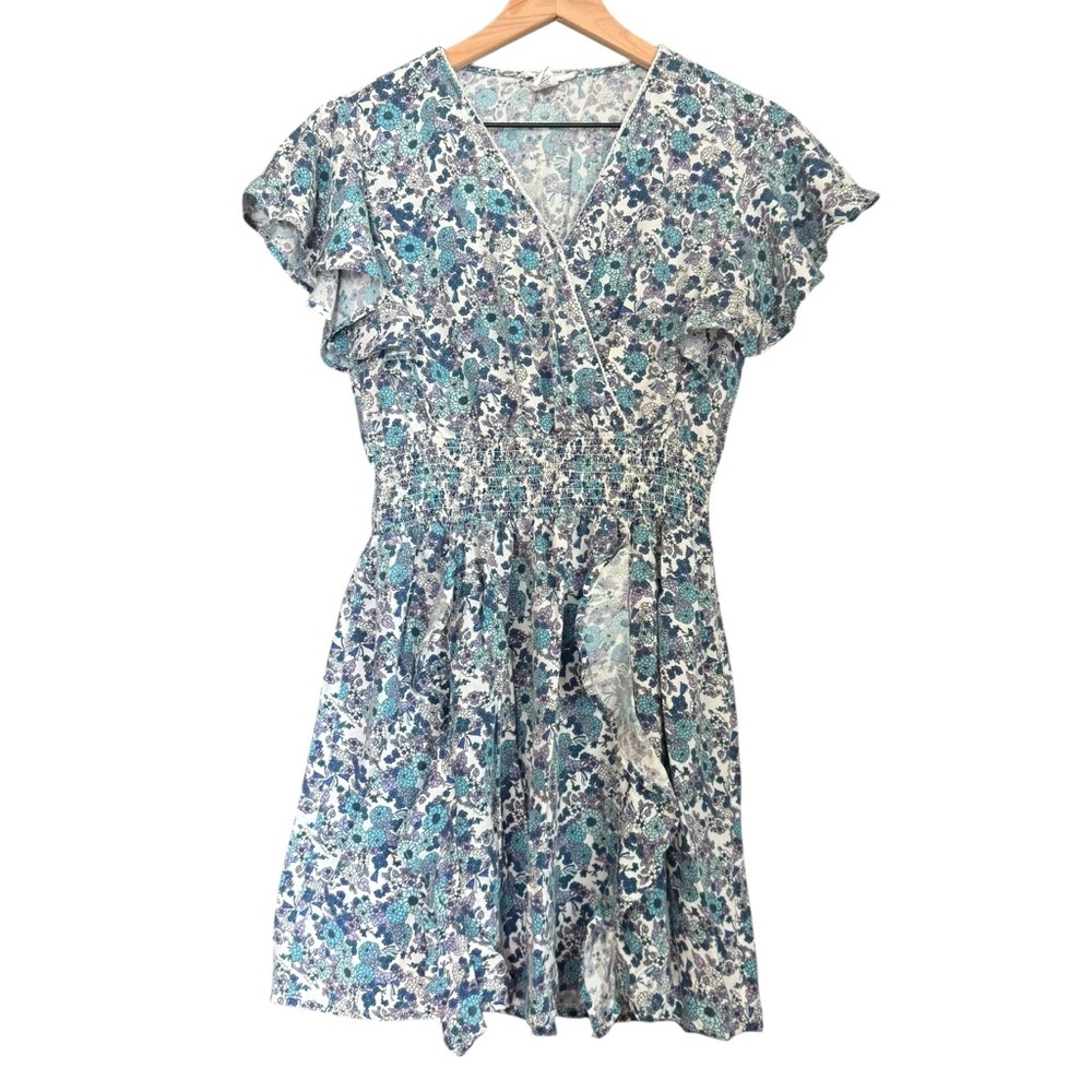 Japana Cool Floral Flutter Sleeve Dress